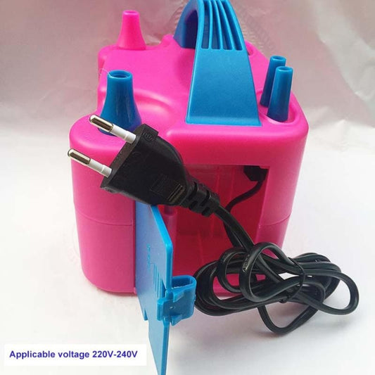 Portable Balloon Double Hole Air Pump Electric Pump National Standard, Double Hole Air Pump
