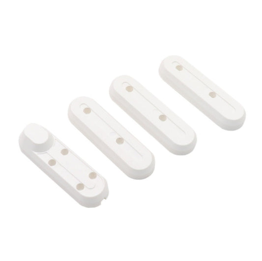 4 in 1 For Xiaomi Mijia M365 Scooter Motor Plastic Protective Cover Waterproof Cover Front and Rear Wheel Protection Blocks, Random Color Delivery