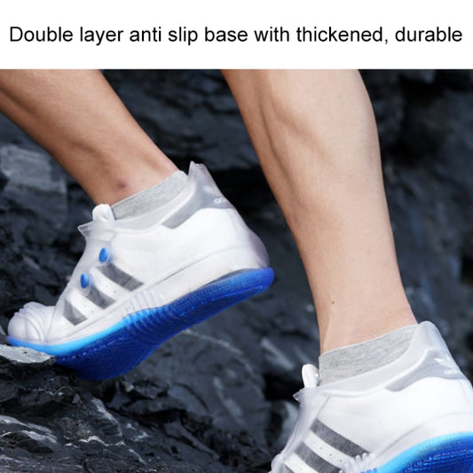 Low Toe Shoe Covers Men And Women Non-Slip Thick Bottom Flip Buckle Waterproof Rain Boots, Size:, 36/37, 38/39, 40/41, 42/43, 44/45