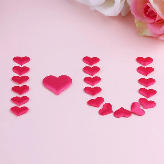 100pcs / Pack 3.5cm Wedding Supplies Love Hand Throw Flower Wedding Room Decoration Simulation Fake Petals