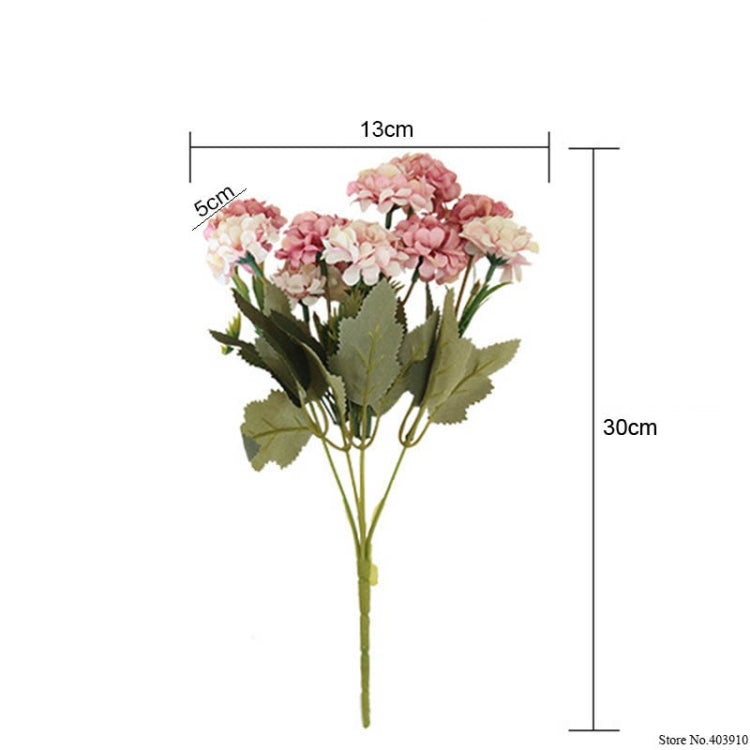 Artificial chrysanthemum bouquet with pink blossoms, 30cm length shown