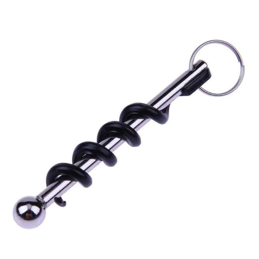 2 PCS Outdoor Creative Corkscrew Pocket Red Wine Tool, Key Ring