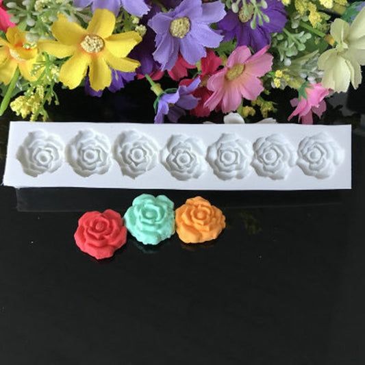 Rose Flower Silicone Mold Fondant Cake Decorating Tools Baking Tools, Rose Flower Shape