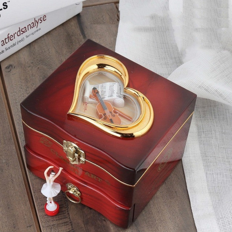 YL2047 Classic Nostalgic Music Box Dancing Girl Clockwork Simulation Eight-toneJewelry Box