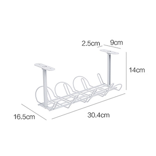 Cable Wire Rack Table Bottom Hanging Basket Shelf Organizing Plug-in Cable Board Storage Rack
