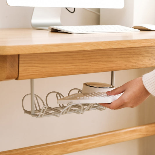 Cable Wire Rack Table Bottom Hanging Basket Shelf Organizing Plug-in Cable Board Storage Rack