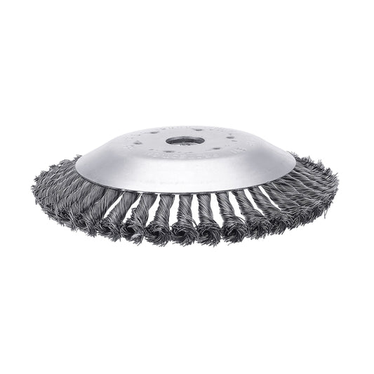 Lawn Mower Twisted Grass Wheel Steel Wire Grass Head Weeding Tray, 6 Inches, 8 Inches