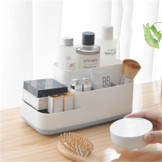K204 Creative Plastic Detachable Grid Finishing Cosmetics Desktop Rack Storage Box