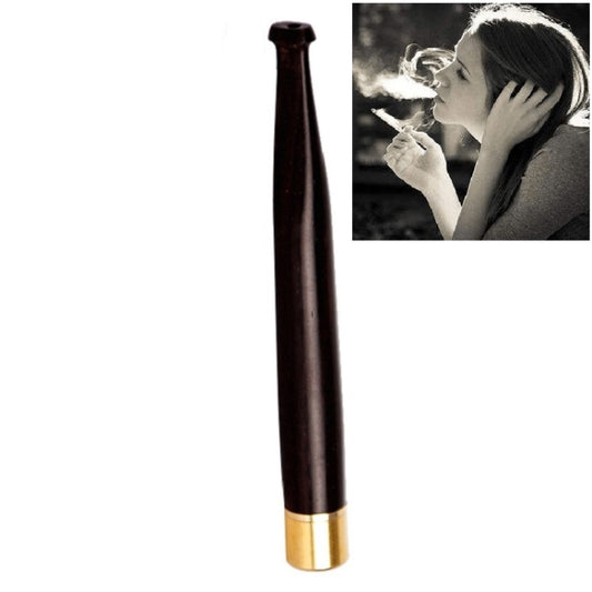 Ladies Twig Pull Rod Filter Can Wash Wood Sandalwood Long Cigarette Holder, 5 mm Fine Smoke