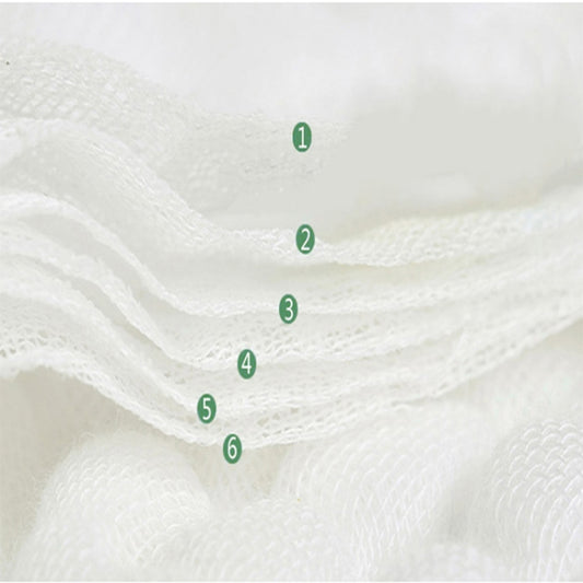 2 PCS Cotton 6-layer Gauze Saliva Towel Medical Seersucker Small Square Scarf
