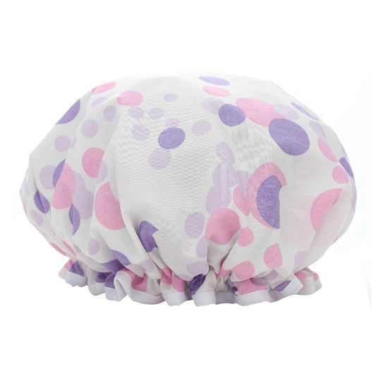 Thick Waterproof Bath Hat Double Layer Shower Hair Cover Women Supplies Shower Caps, Size:28cm