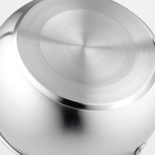 Si Gang 24CM Stainless Steel Drum-shaped Large-capacity Extra Thick Soup Pot, 24 CM