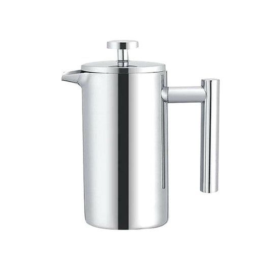 304 Stainless Steel French Pressure Coffee Pot Hand Made Tea Pot, 350ml, 800ml, 1000ml