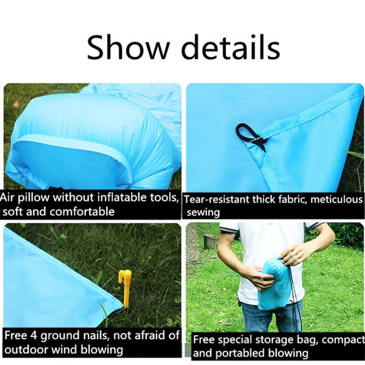Outdoor Waterproof Air Pillow Picnic Mat Carrying Ground Sand Beach Grass Mat, Single, Double, Four People