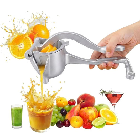 LsCook Aluminum Detachable Manual Juicer Lemon Watermelon Orange Fruit Juicer, Silver, Gold, Titanium Black, Rose Red, Black