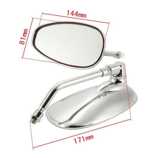 1 Pairs Motorcycle Electric Car Accessories Iron Rod Plating Mirror Rearview Mirror, HSJ