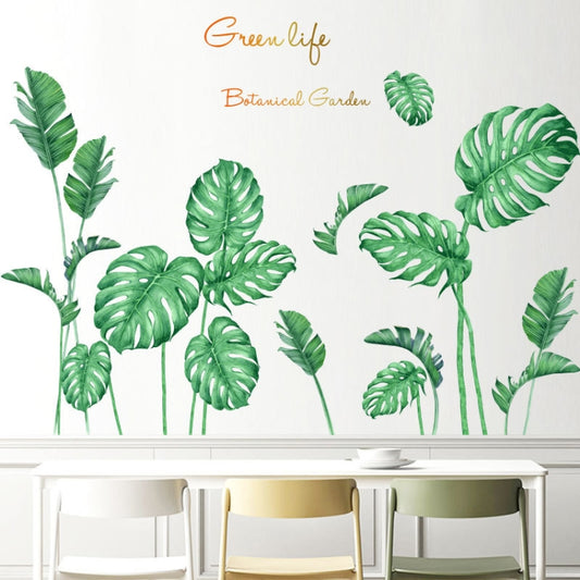 Green Vegetation Home Decoration Self-adhesive Wall Stickers, Green Vegetation