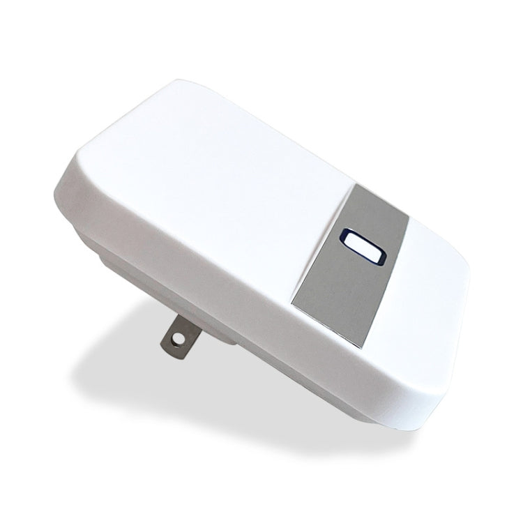 White charging dock for SOS wristband with indicator window