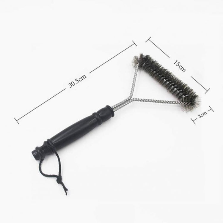 12 inch BBQ Brush Stainless Steel Wire Bristles Cleaning Brushes with Handle, 12 inch