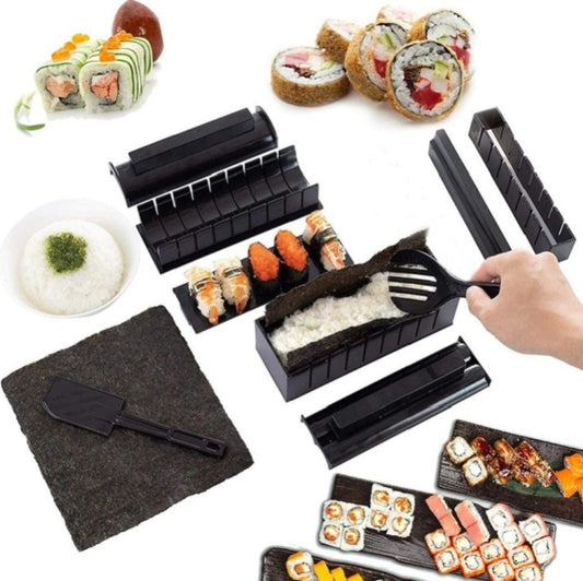 10 PCS/Set DIY Sushi Seaweed Rice Ball Making Mold, 10 PCS/Set