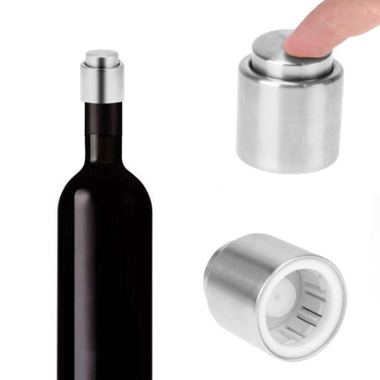 Push Stainless Steel Red Wine Stopper Champagne Stopper, Red Wine Stopper, Wordless Wine Stopper, Champagne Stopper, Wordless Champagne Stopper
