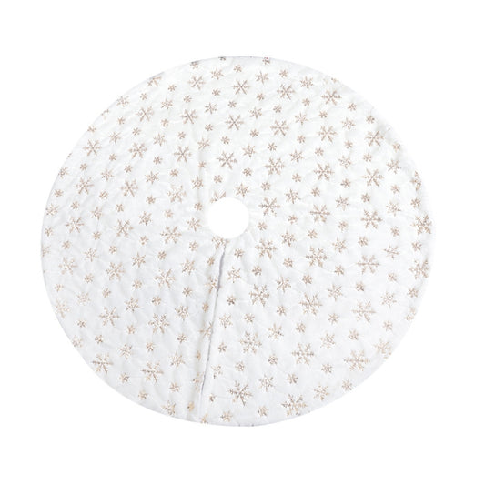 Christmas Tree Plush Sequin Embroidered Bottom Decorative Skirt, 90cm, 120cm