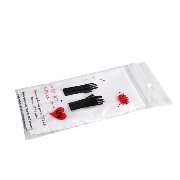 UV nail art glove pack in sealed pouch with black glove icons