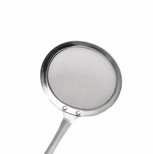 2 PCS Kitchen Stainless Steel Mesh Skimmer Vegetable Residue Oil Mesh Colander Strainer, Size: 19x7.3x6.2cm, 19x7.3x6.2cm