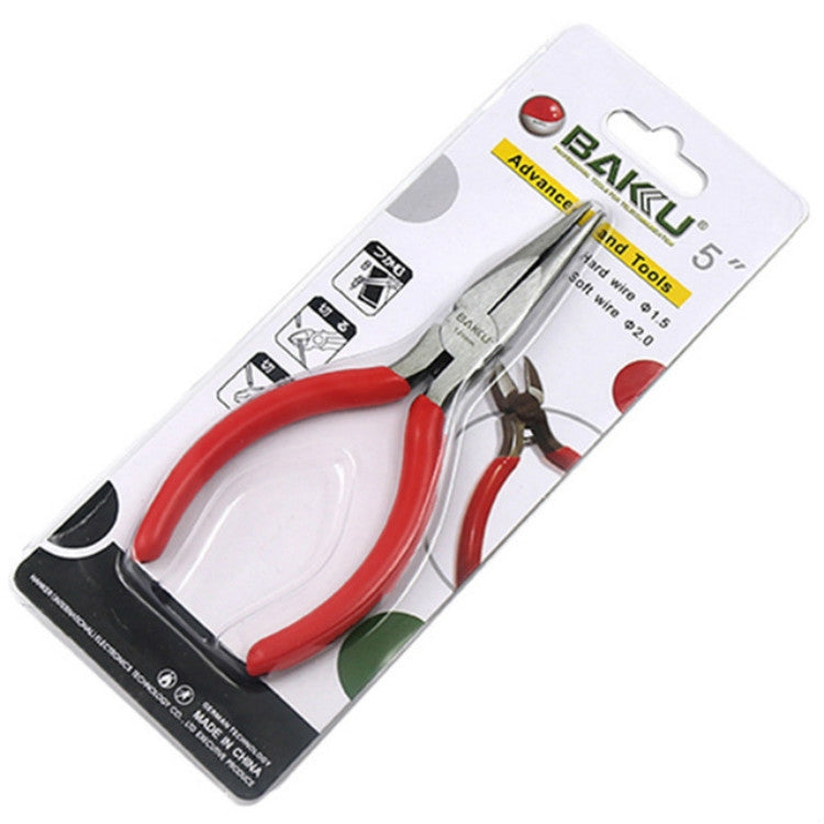 BAKU BK-071 long-nose pliers blister pack with red-handled tool
