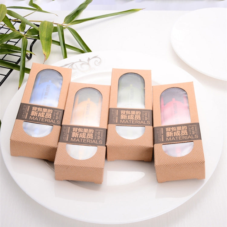 3pcs / Set Mini Outdoor Portable Travel Sets Candy Color Folding Dinner Set Student Kids Kitchen Tool