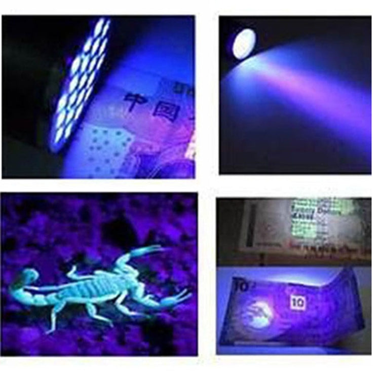 9 LEDs 395NM Mini UV Flashlight Fluorescent Agent Detection Pen Security Light