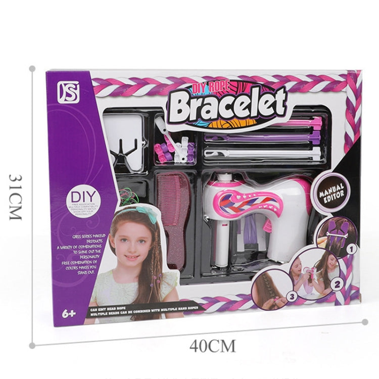 Retail box for DIY three-strand hair braid electric toy machine kit