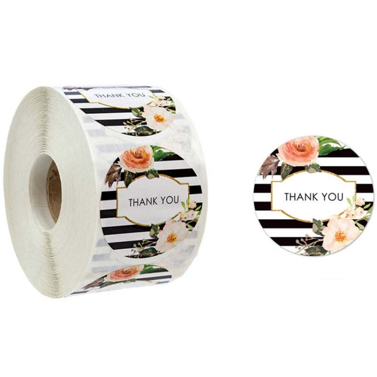 Roll Flower Decoration Thank You Seal Sticker Envelope Decoration Wedding Decoration, A-17, A-18, A-19, A-20