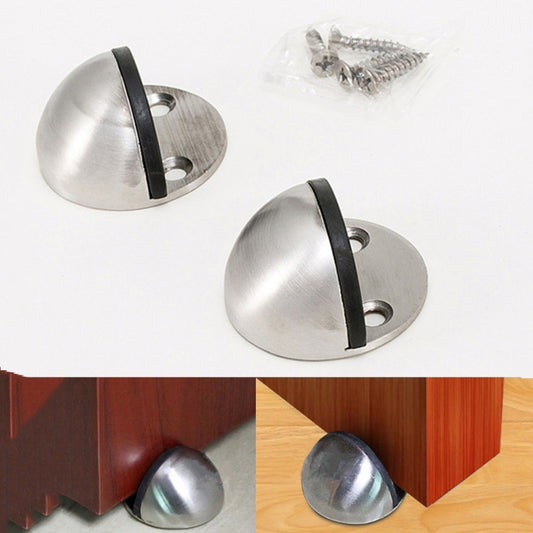 2pcs/pack Stainless Steel Door Stop Free Punch Door Top Cabinet Hardware Accessories, Door Stop Free Punch