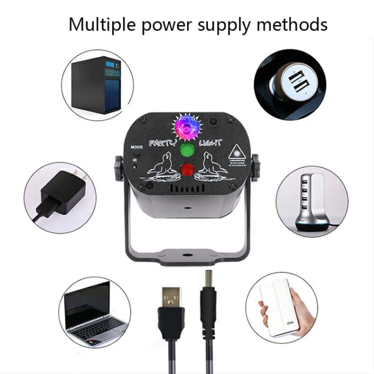 USB rechargeable mini laser light projector with charging cable and adapter plug