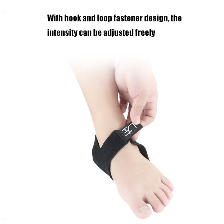Black heel gel protective cover with hook-and-loop strap adjustment for a secure fit