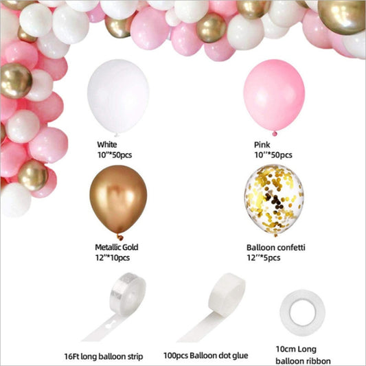 Macron Pink Balloon Decoration Set Proposal Birthday Party Decoration Event Layout, Macron Pink Balloon Decoration