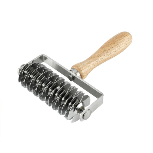 Baking Tool Stainless Steel Wooden Handle Pizza Roller Cutter Dessert Hob Pizza Net Knife, Pizza Cutter 1