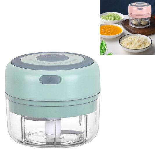 Electrical USB Rechargeable Garlic Mixing Masher Complementary Food Masher Stainless Steel Crushing Garlic Peeling Device Wireless Mini Garlic Cutter, White, Pink, Green