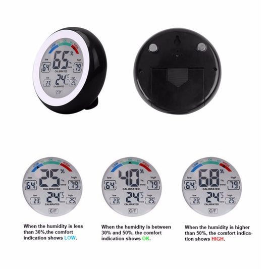 TS-S93 Multifunctional Digital Thermometer Hygrometer Temperature Humidity Meter, Max Min Value Trend Display C/Funit