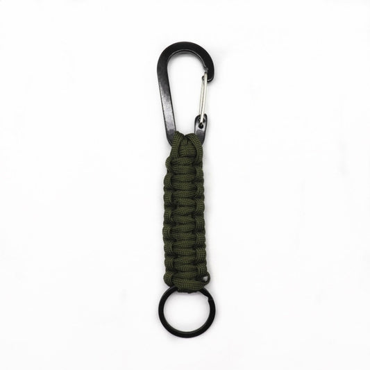 Outdoor Multifunctional Nylon Umbrella Rope Carabiner Key Chain, Nylon Umbrella Rope(Army green), Nylon Umbrella Rope(Black), Nylon Umbrella Rope(Brown), Nylon Umbrella Rope(Deep Blue)