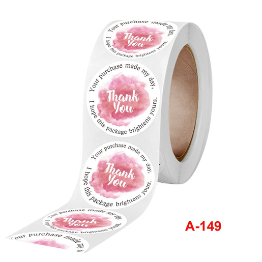 Handicraft Decoration Envelope Seal Sticker Thank You Label, 2.5 cm / 1 inch
