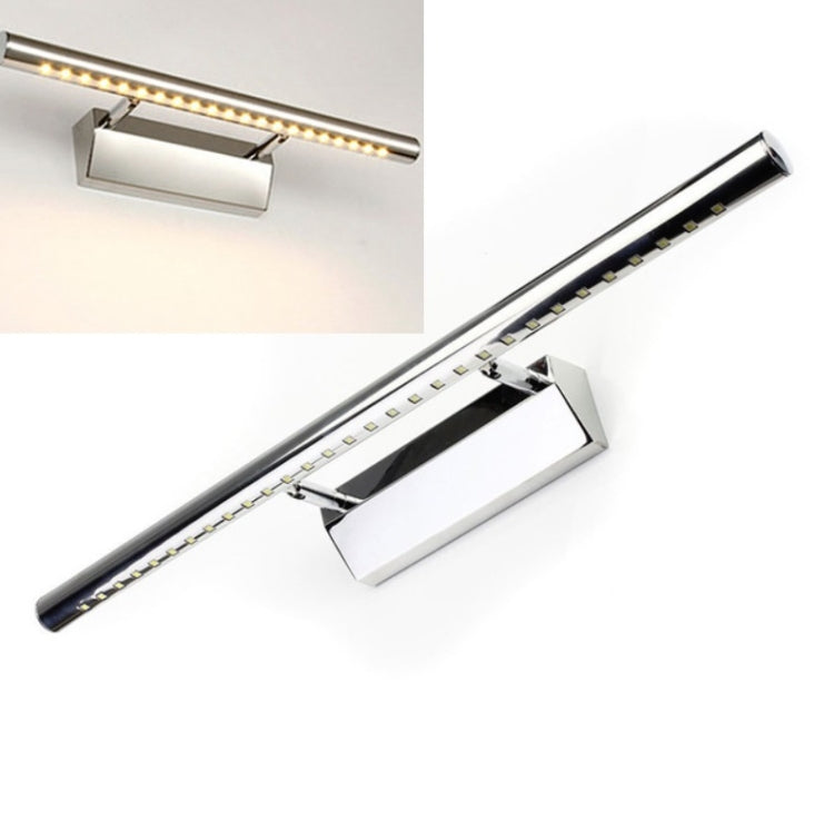 40cm stainless steel LED mirror light with illuminated LED strip and chrome bracket