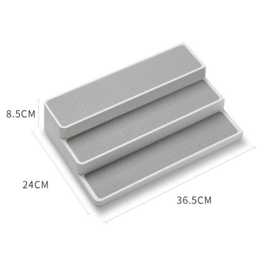 2pcs Three-Layer Stepped Seasoning Storage Rack Home Kitchen Storage Rack, Kitchen Storage Rack