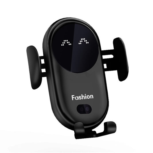 Smart Infrared Sensor Car Wireless Charger Car Holder Mobile Phone Wireless Charger, Black, Red, Yellow, Blue, Black (With Suction Cup Bracket), Red (With Suction Cup Bracket), Yellow (With Suction Cup Bracket), Blue (With Suction Cup Bracket)