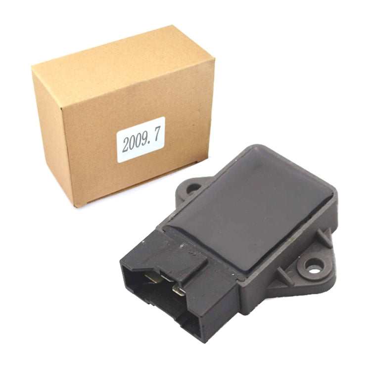 Motorcycle rectifier module with black housing and 2009.7 shipping box