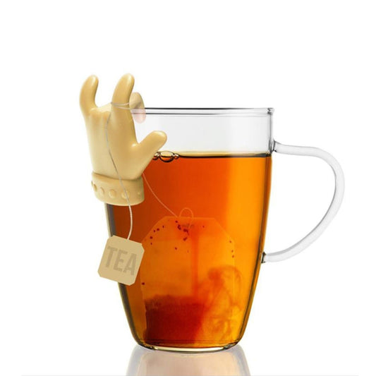 2pcs Little Finger Shape Tea Heroes Teaspoon Holder ,Random Color Delivery, Teaspoon Holder