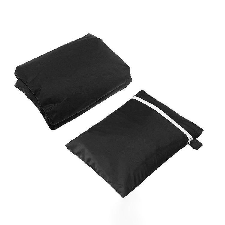 Outdoor bench dust cover accessories, two black storage/strap pockets included