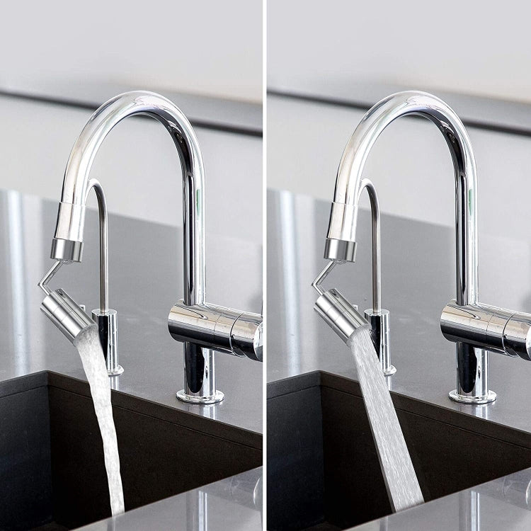 720-Degree Universal Rotating Faucet Anti-Splash Spout Filter Dual-Function Faucet, Three Sections, Two Sections