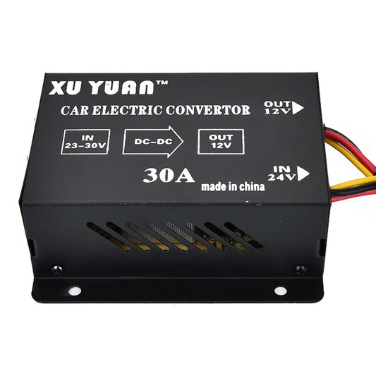 XUYUAN 380W Step-Down Converter 24V to 12V 30A Automotive DC Power Buck Converter, 380W 24V to 12V